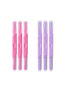 PINK ME! Series Double-Head Eyebrow Razor (3 Pack)
