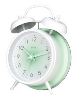 Gradient Color Double Bell Alarm Clock(Green)