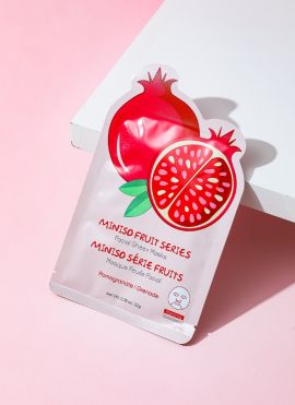 MINISO Fruit Series Facial Sheet Masks(Pomegranate)