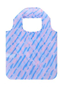 Abstract Contrast-Color Pattern Foldable Shopping Bag