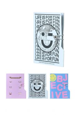 Happy Earth Series A6 Hardcover Book 68 Sheets with Ballpoint Pen