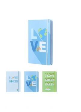 Happy Earth Series A5 Hardcover Book with Elastic Band 80 Sheets