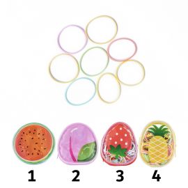 Disposable Hair Ties in Fruit Storage Bag (200 pcs)